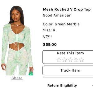 Good American Mesh Crop top